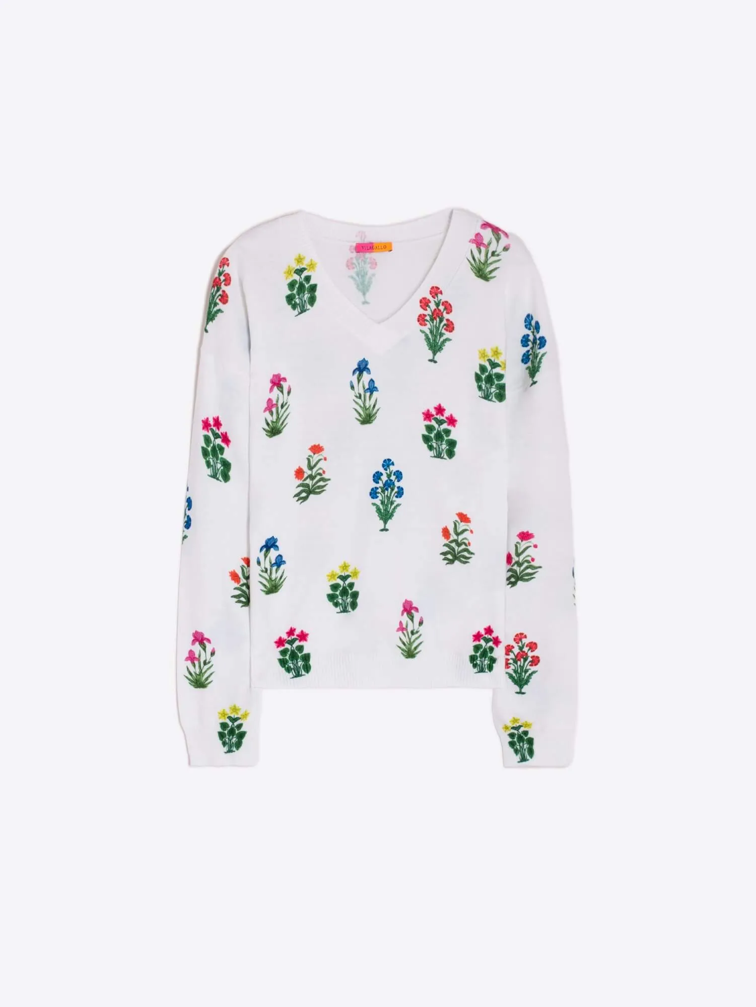 Jersey Knit Sweater in Floral