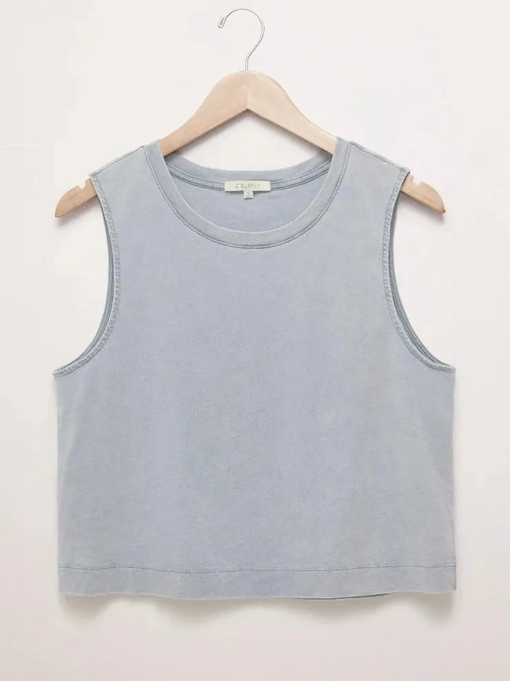 Jersey Muscle Tank - Washed Indigo