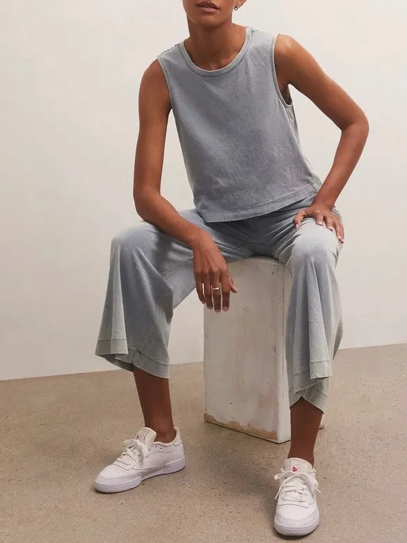 Jersey Muscle Tank - Washed Indigo