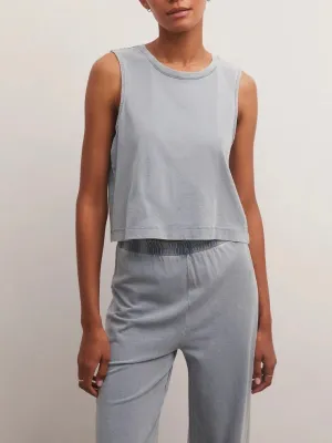 Jersey Muscle Tank - Washed Indigo