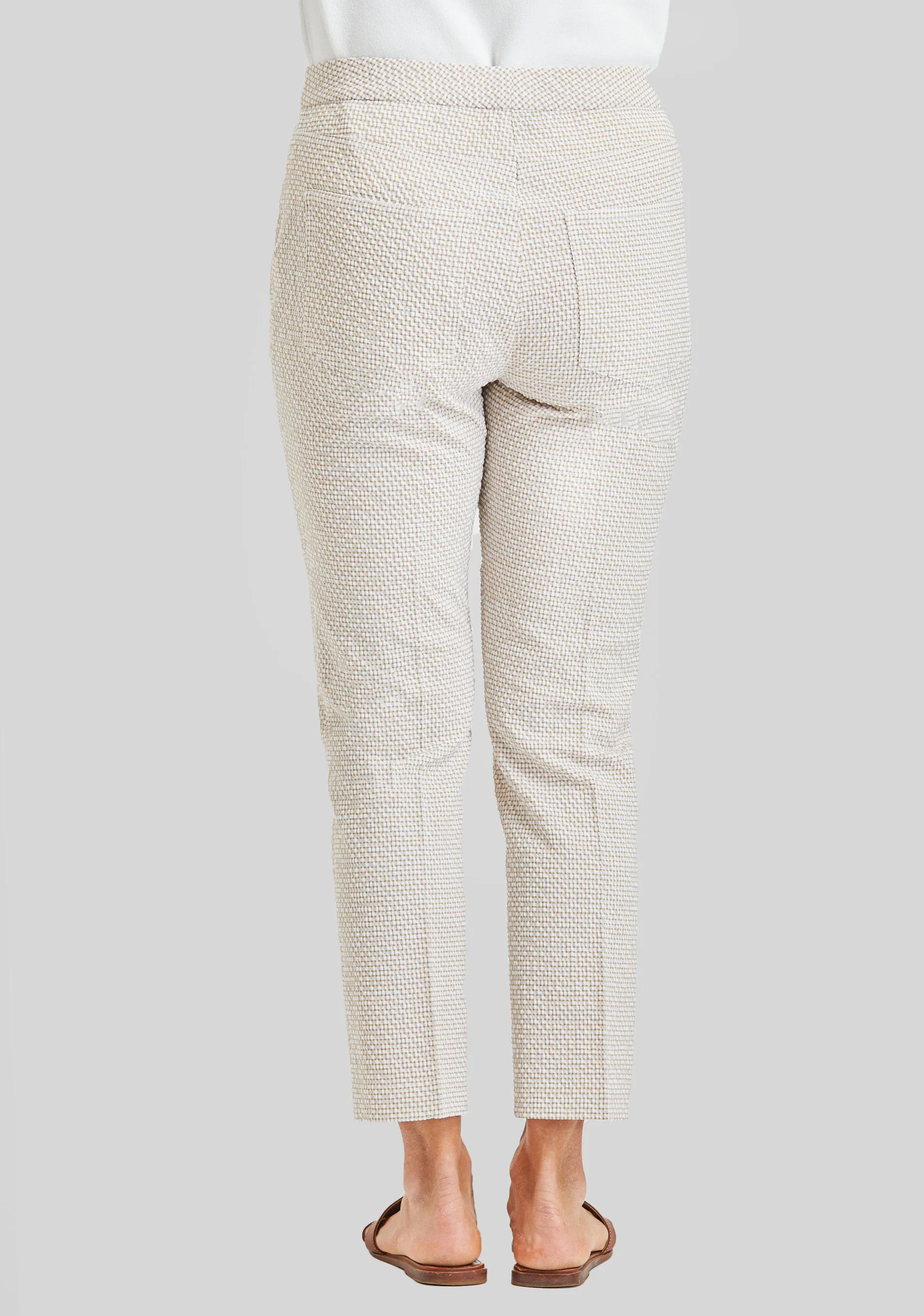 Joey Crop Jean - Nantucket Check