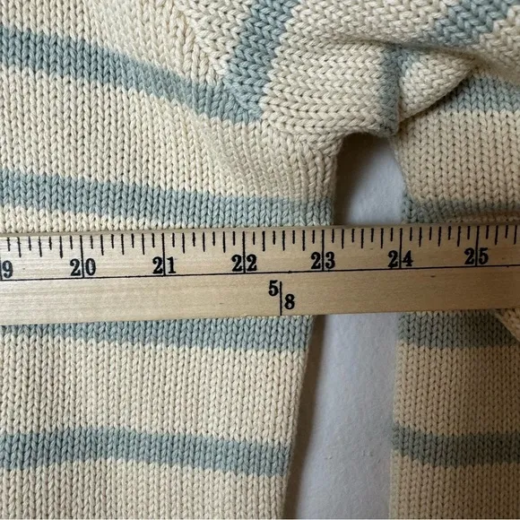 John Galt White &amp; Grey Thin Striped Brianna Sweater