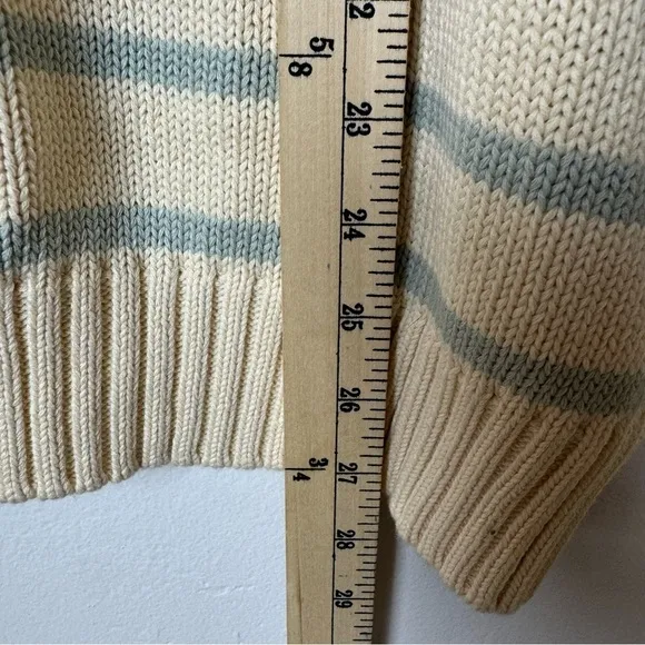 John Galt White &amp; Grey Thin Striped Brianna Sweater