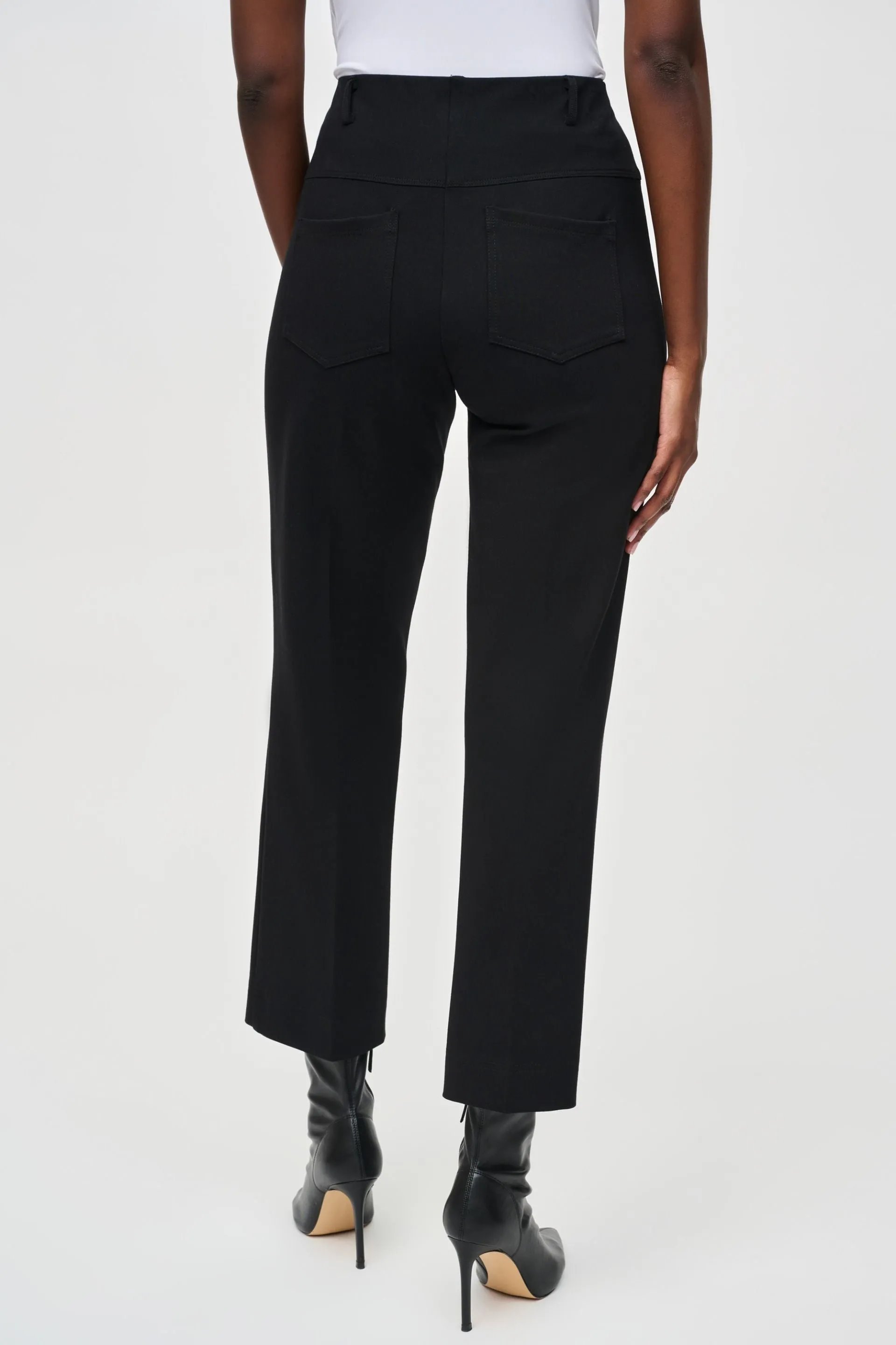Joseph Ribkoff High Rise Straight Ankle Trouser Pants 243049