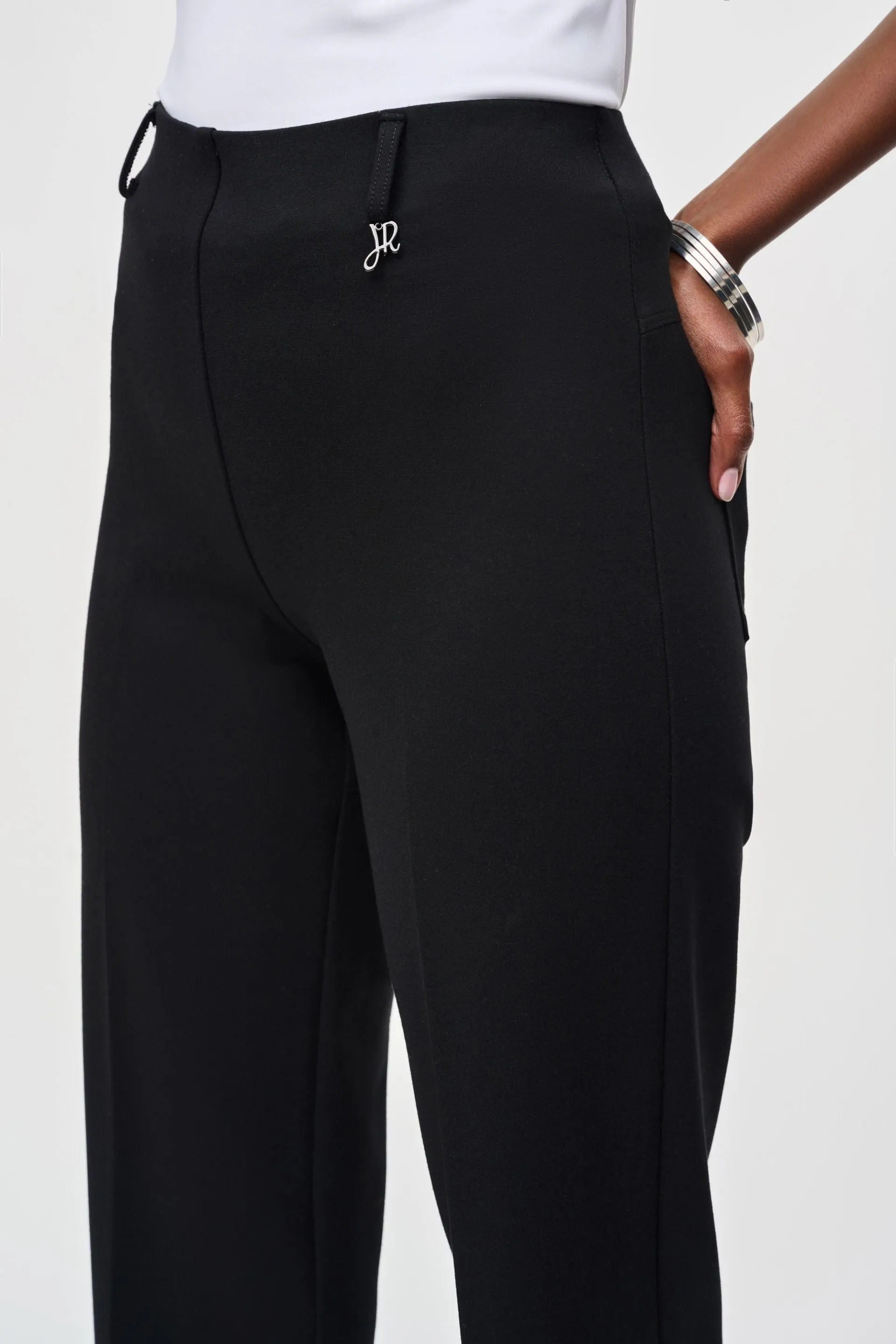 Joseph Ribkoff High Rise Straight Ankle Trouser Pants 243049
