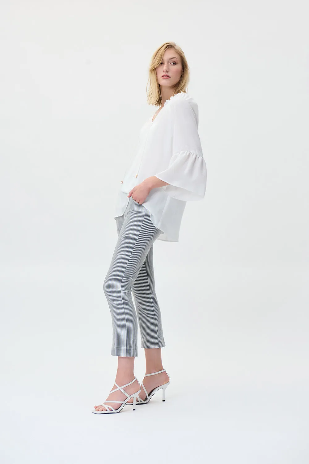Joseph Ribkoff Striped Cropped Pants Jr231222