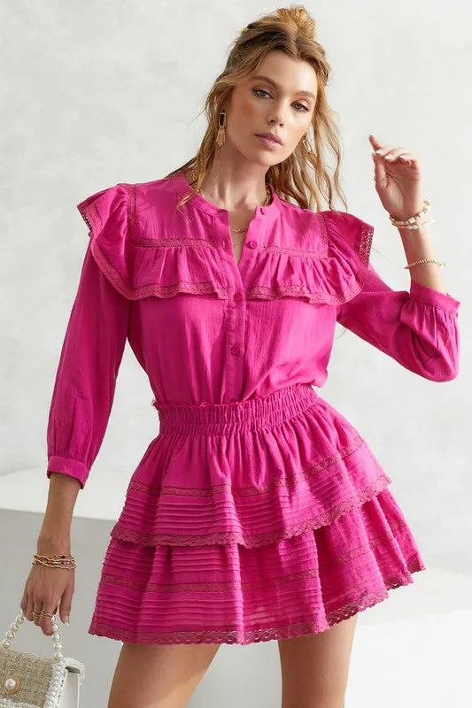 Josie Skirt - Hot Pink