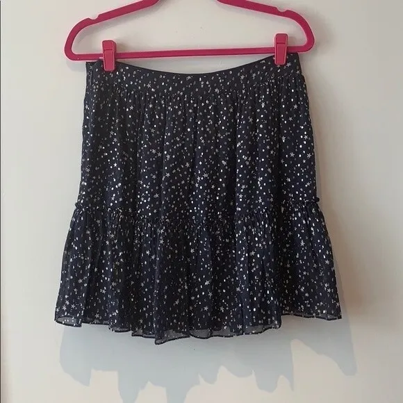 Kate Spade Night Sky Navy Dot Mini Skirt 10