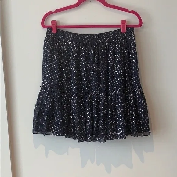 Kate Spade Night Sky Navy Dot Mini Skirt 10