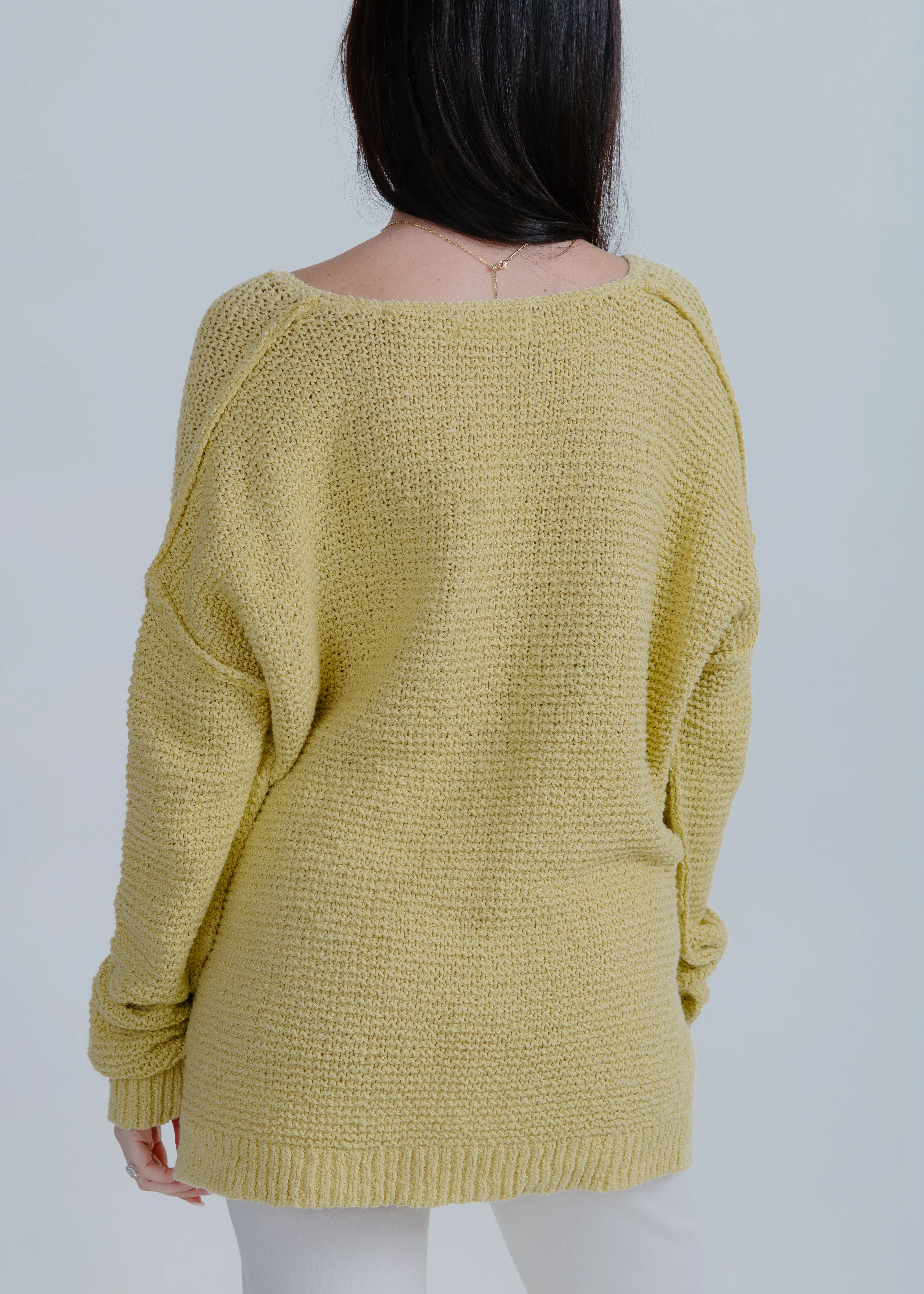 Kelly Knit Sweater - Dusty Yellow