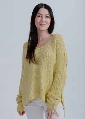 Kelly Knit Sweater - Dusty Yellow
