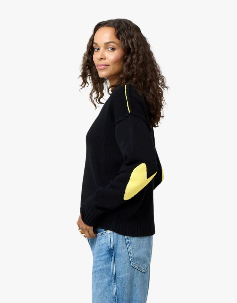 Kerri Rosenthal Frenchy Cotton Sweater in Black