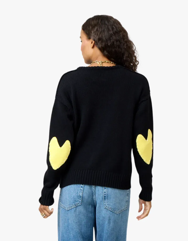 Kerri Rosenthal Frenchy Cotton Sweater in Black