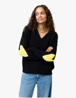 Kerri Rosenthal Frenchy Cotton Sweater in Black
