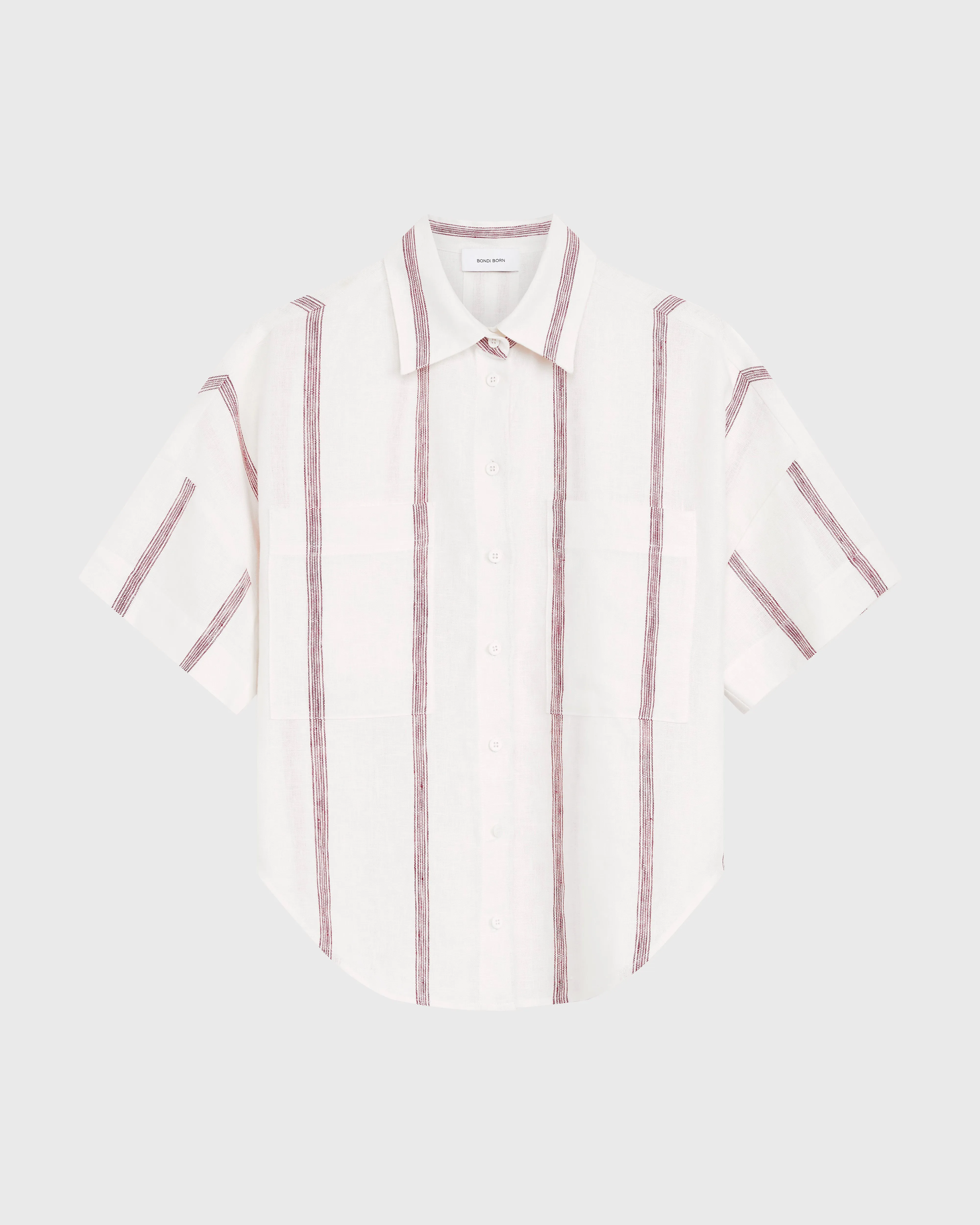 Kiama Short Sleeve Shirt - Red Stripe