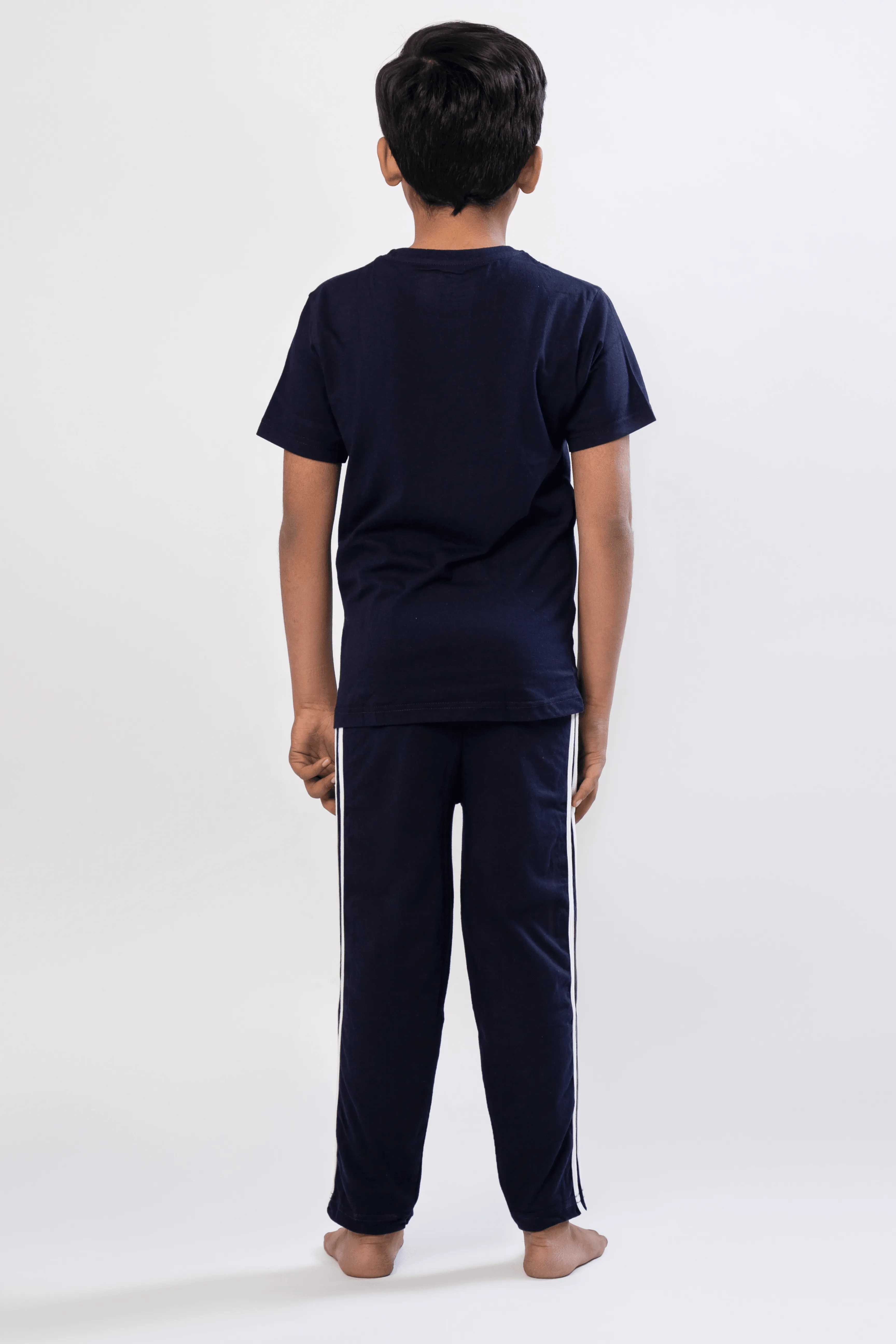 Kids Solid Unisex Night Suit (Short Sleeves)