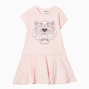 Kid's Tiger Logo Print T Shirt Dress Toddlers