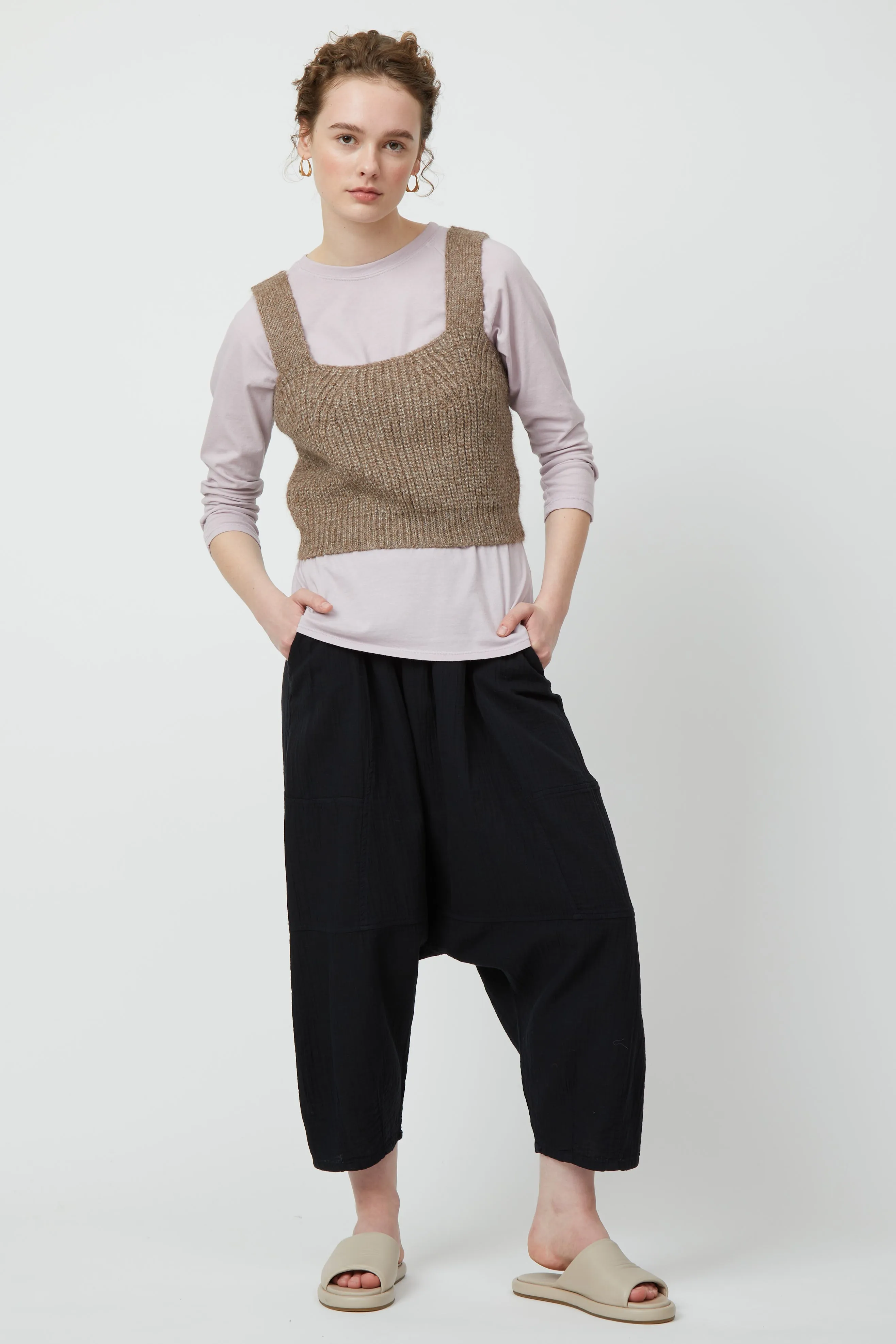 Kiko Pant in Crinkled Cotton