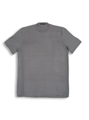 Knit Sweater Tee Shortsleeve Ash