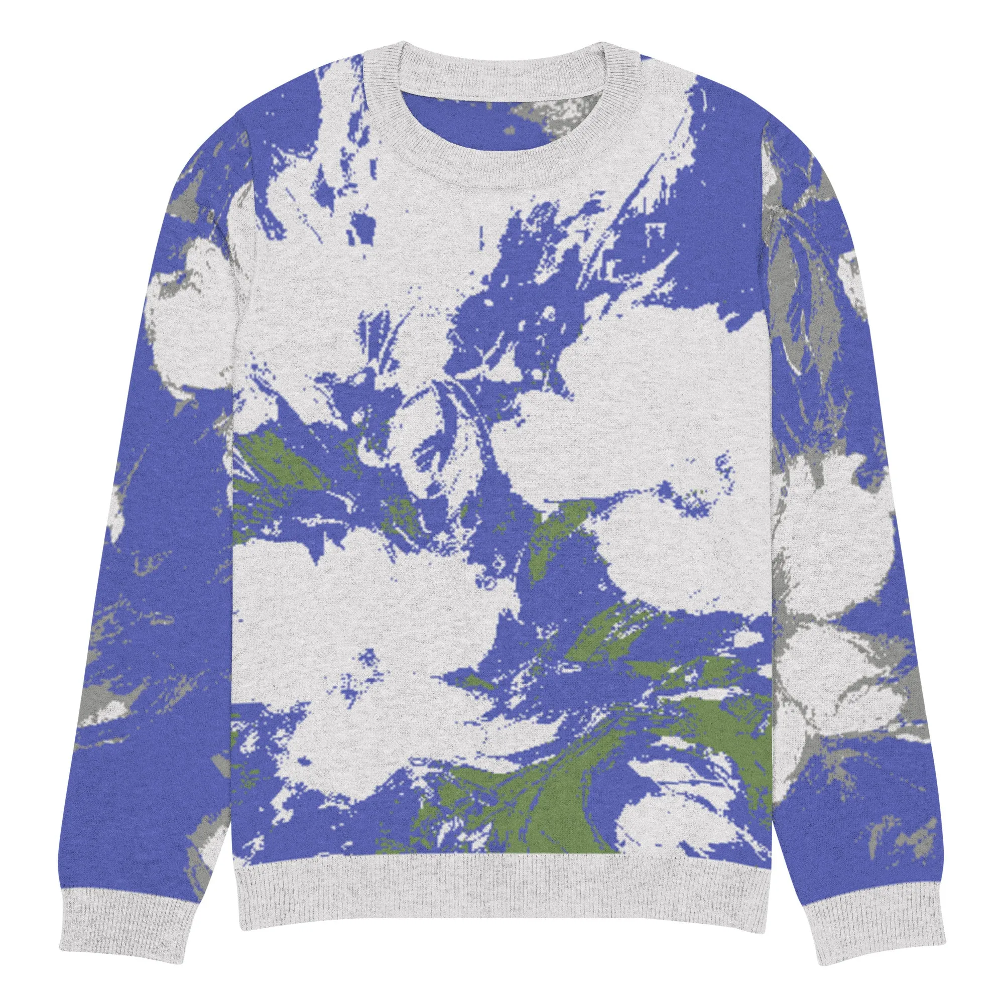 Knitted crew neck sweater XS to 3 XL