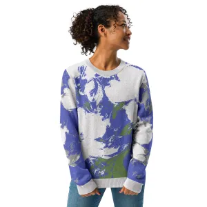 Knitted crew neck sweater XS to 3 XL