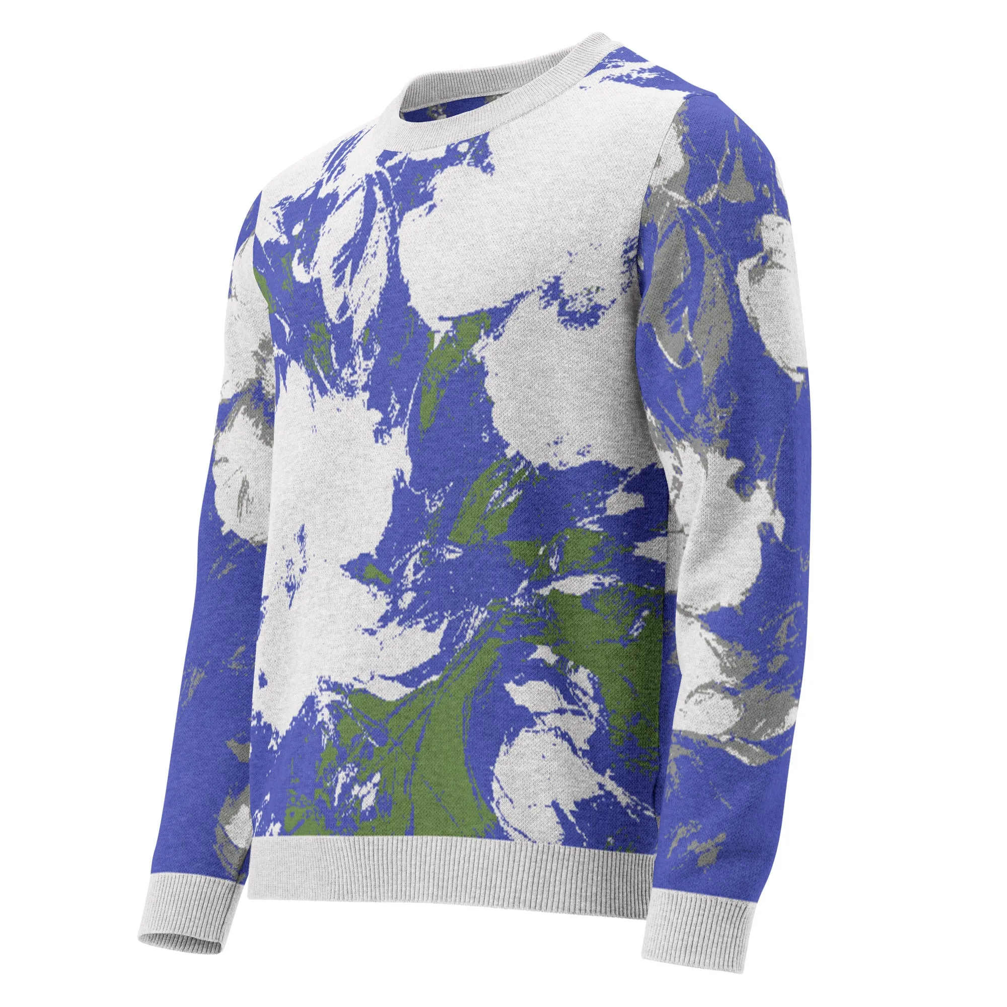 Knitted crew neck sweater XS to 3 XL