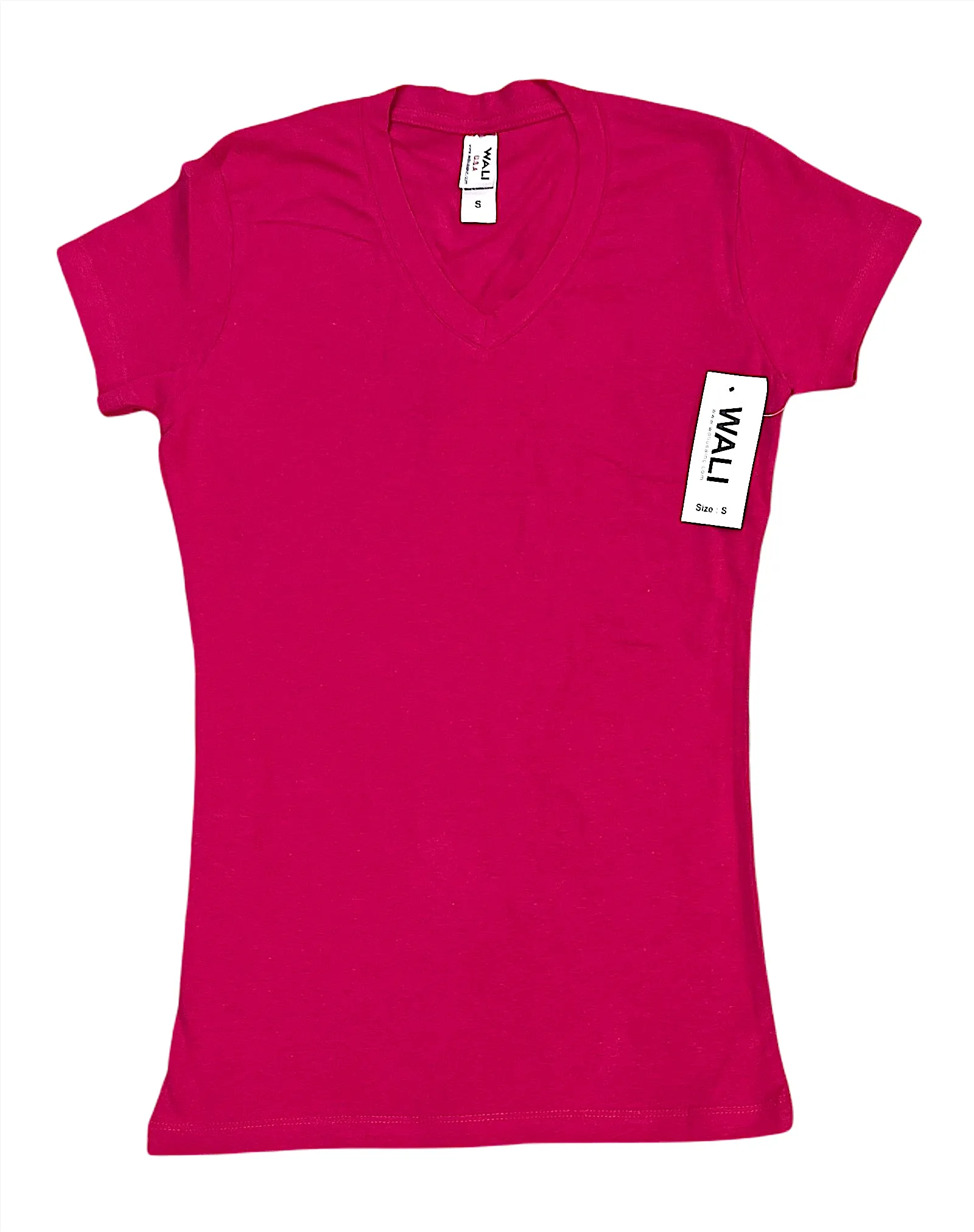 Ladies V.Neck Plain T-Shirt