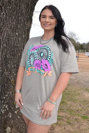 LADIES WILD WEST T-SHIRT DRESS