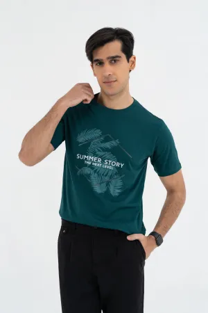 Leafy Dark Green Tee
