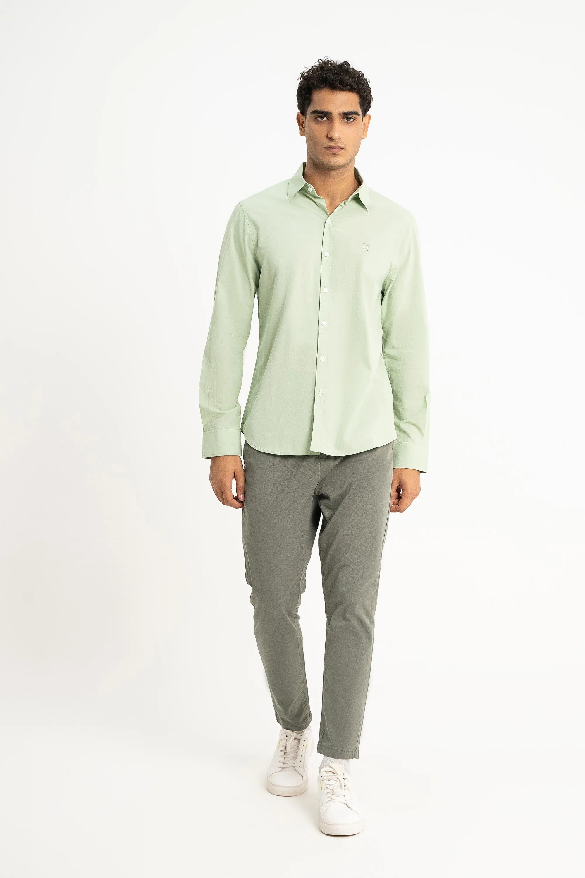 Light-Green Cotton Shirt