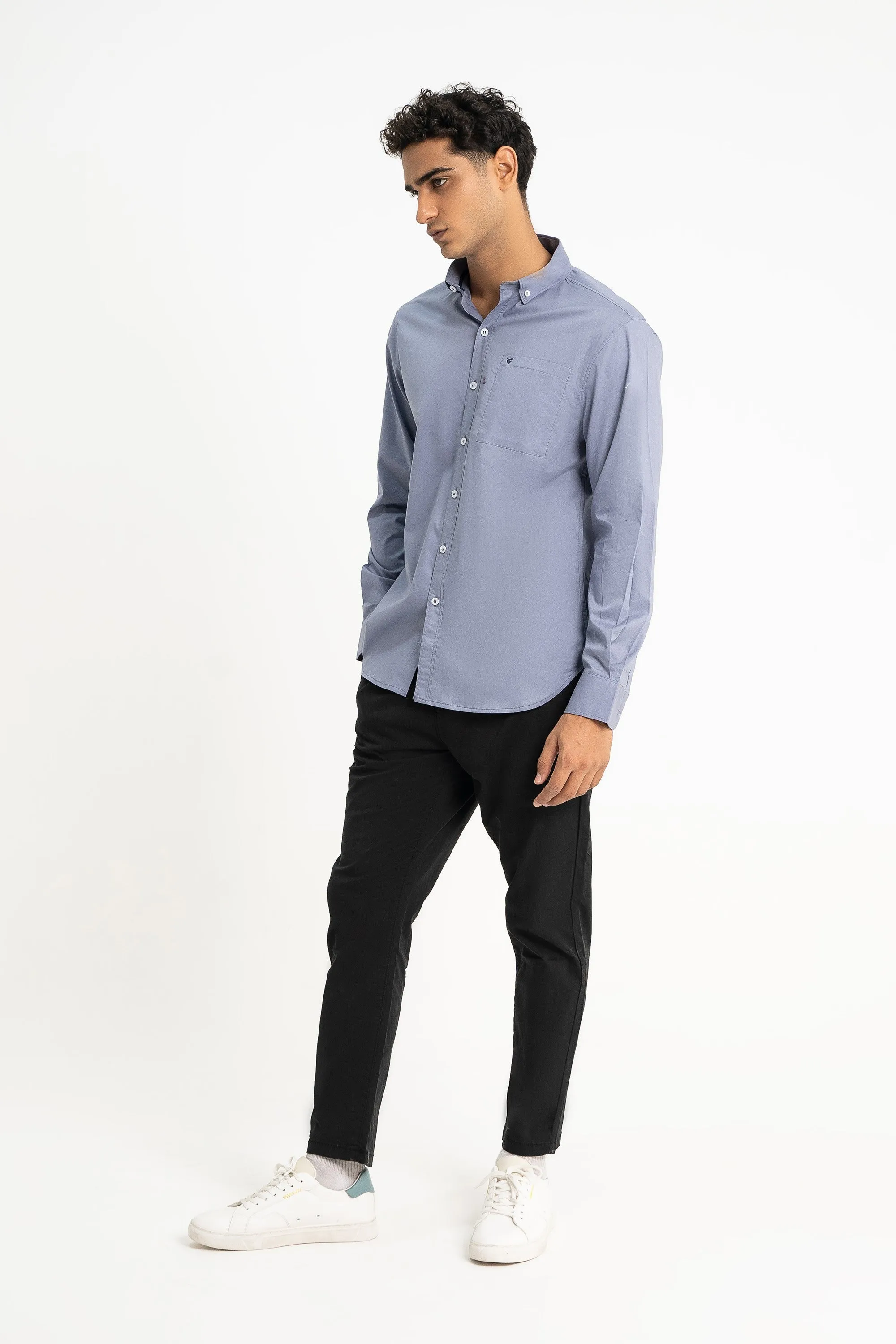 Light Grey Cotton Shirt