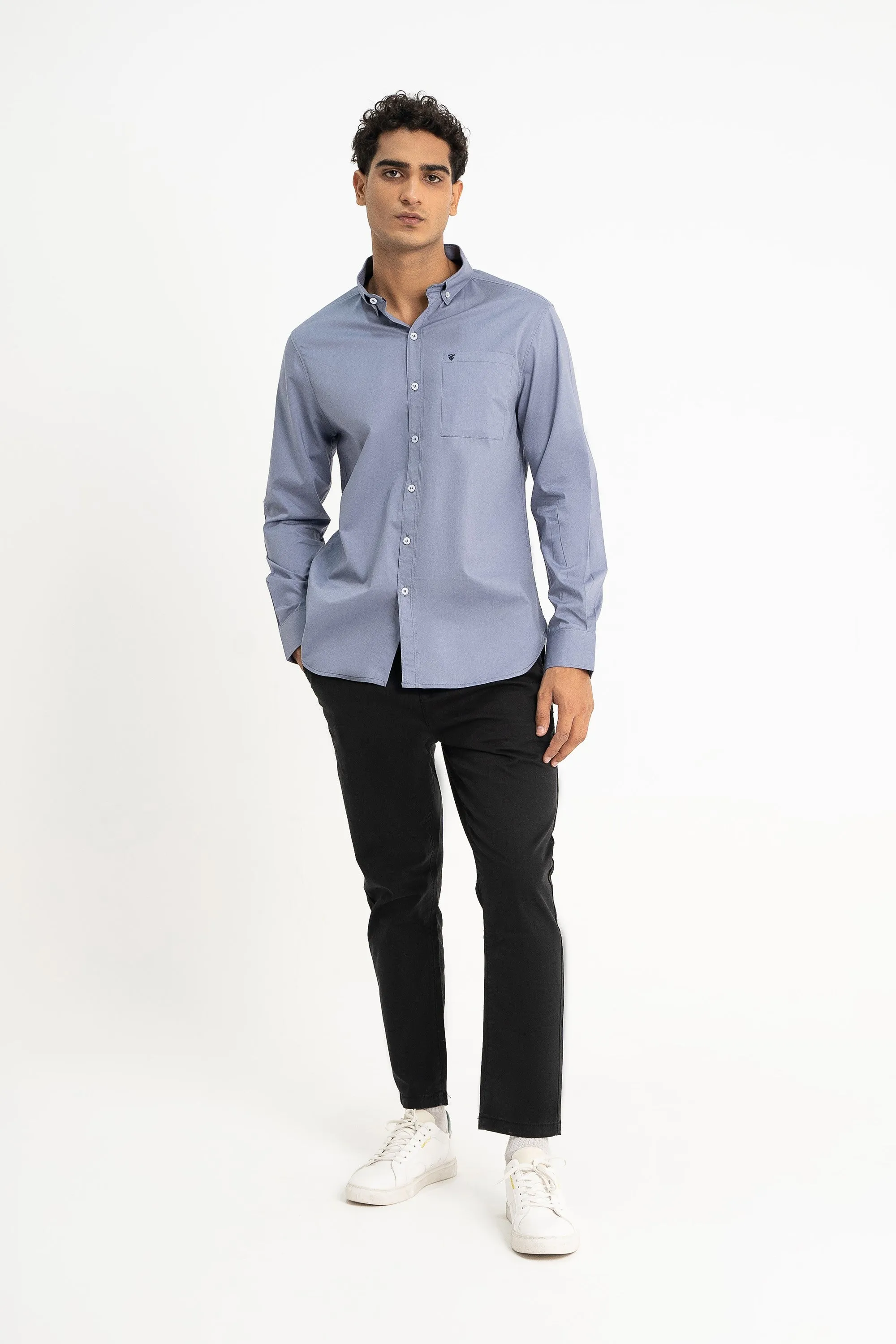 Light Grey Cotton Shirt