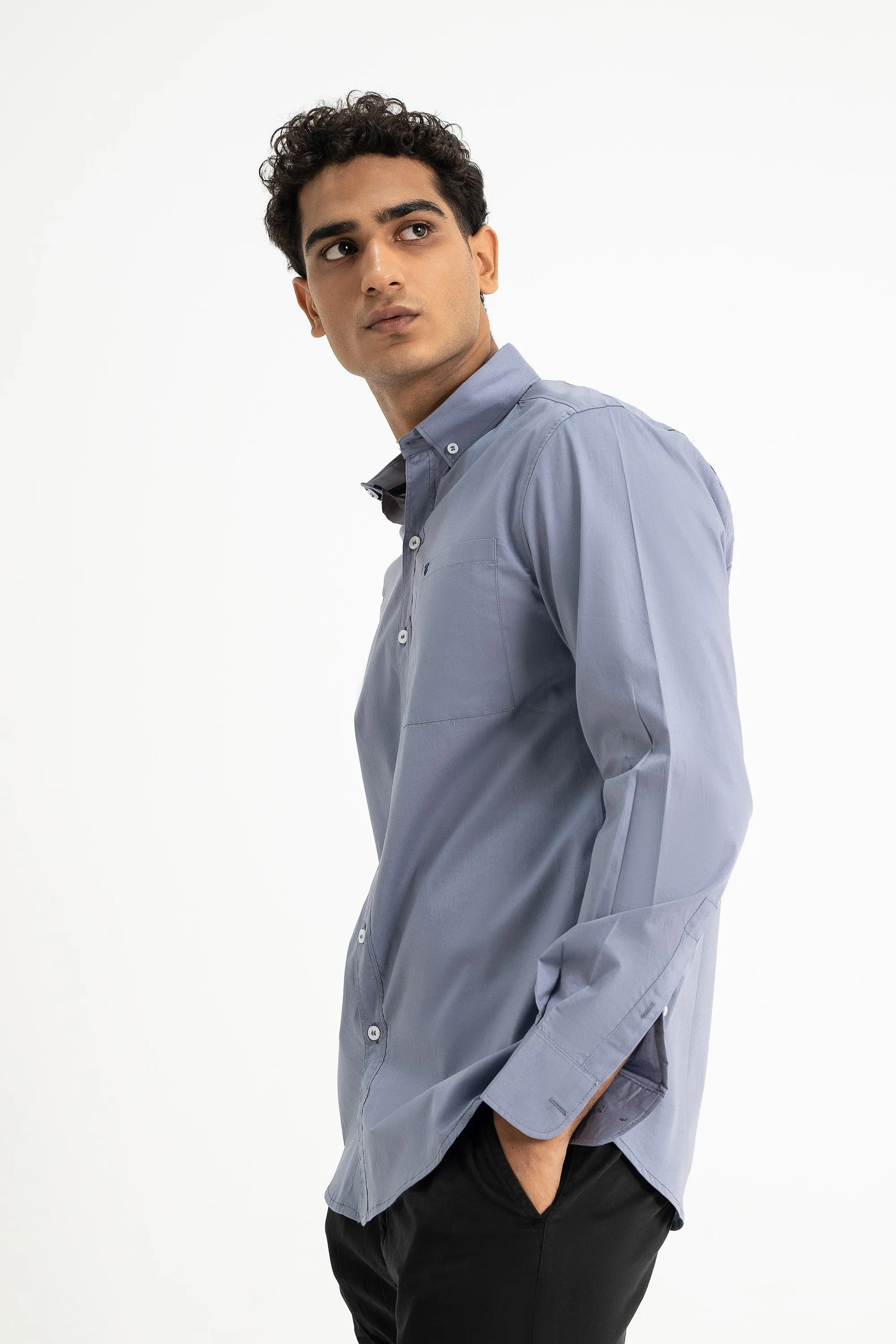Light Grey Cotton Shirt