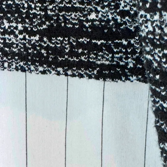 Like New! Alice   Olivia Black White Maelynn Layered CollarSweater