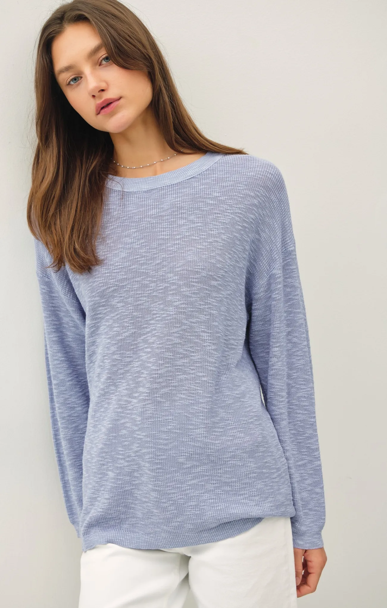 Lillie Cotton Slub Sweater
