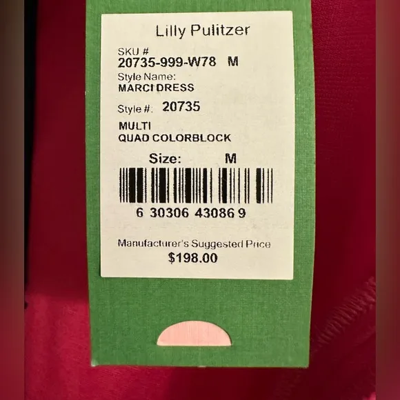 LILY PULITZER NWT (M) MARCI COLOR BLOCK DRESS