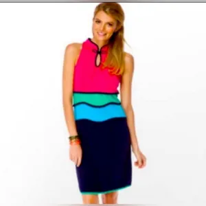 LILY PULITZER NWT (M) MARCI COLOR BLOCK DRESS