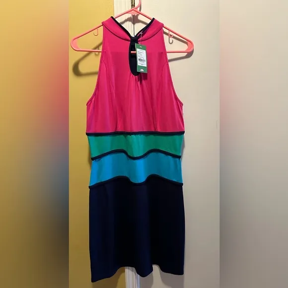 LILY PULITZER NWT (M) MARCI COLOR BLOCK DRESS