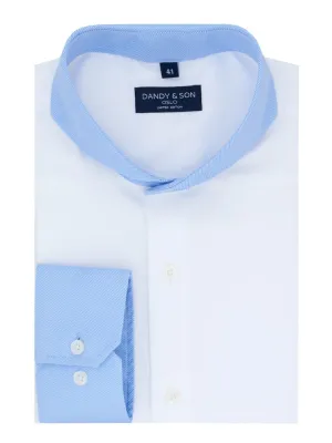Limited Edition Extreme Cutaway White With Blue Contrast Shirt