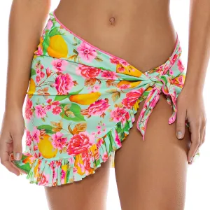 LIMONCELLO - Ruffle Sarong Mini Skirt