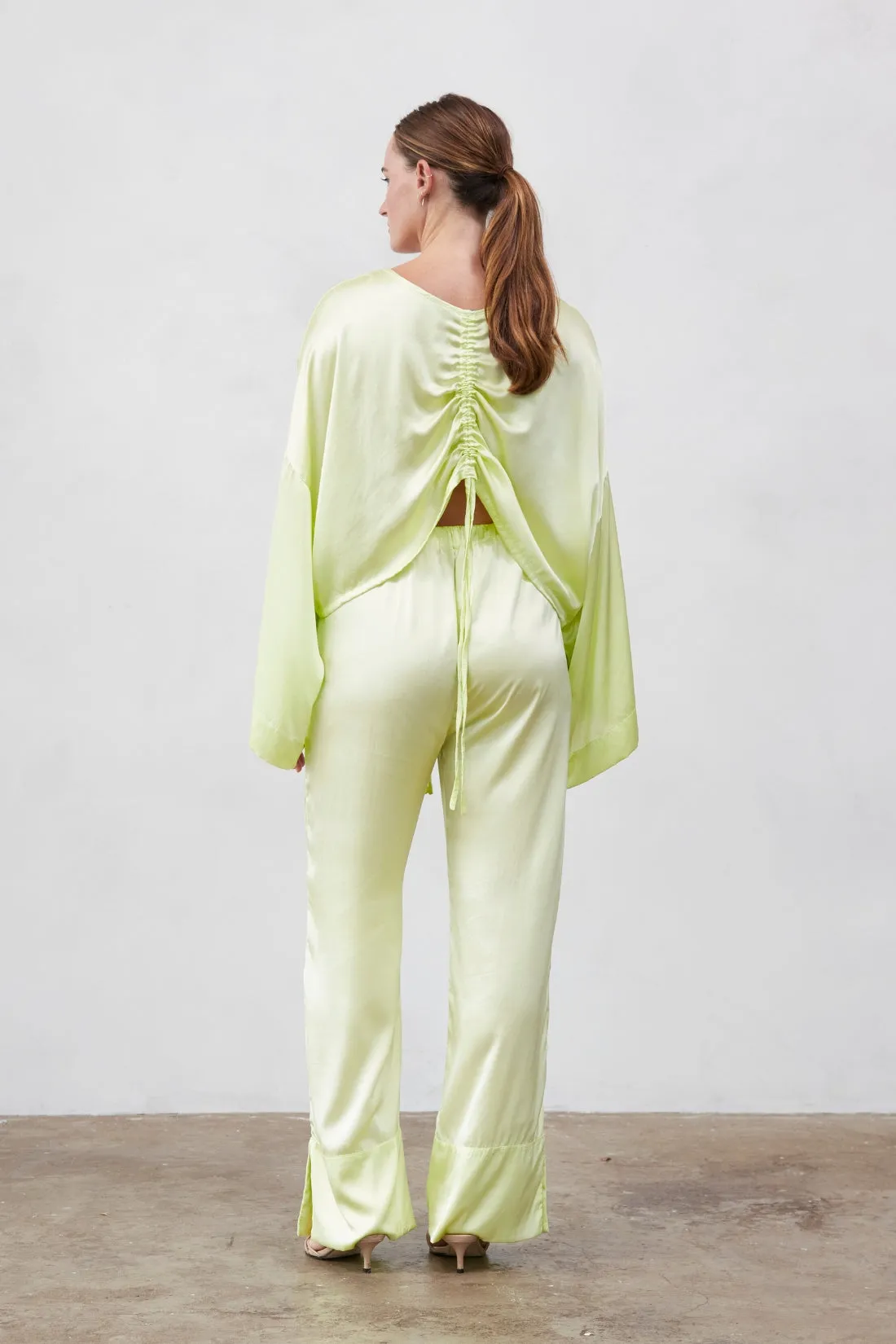 Ling Silk Blouse Sunny Lime