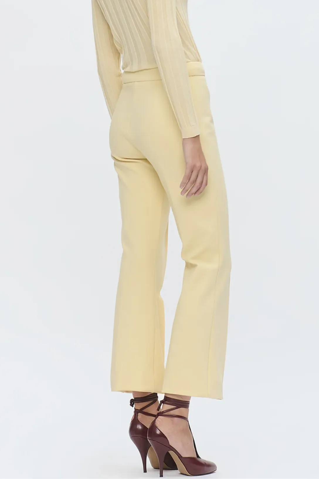 Lola Crop Pant | Yellow