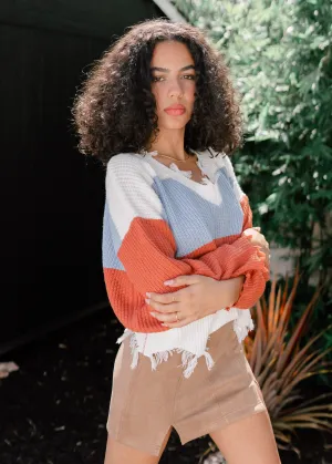 Lola Sweater (Blue/Tri)