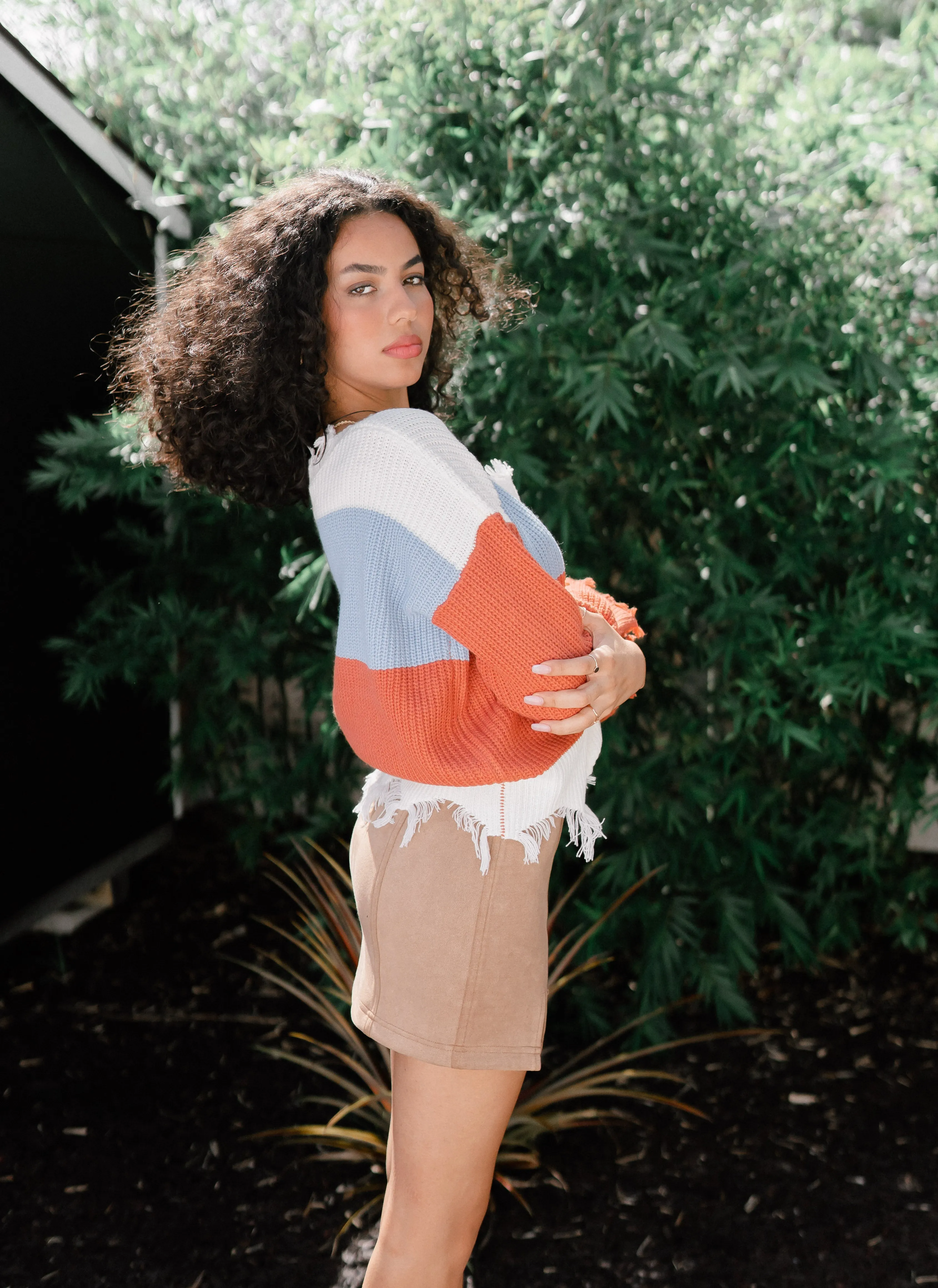 Lola Sweater (Blue/Tri)