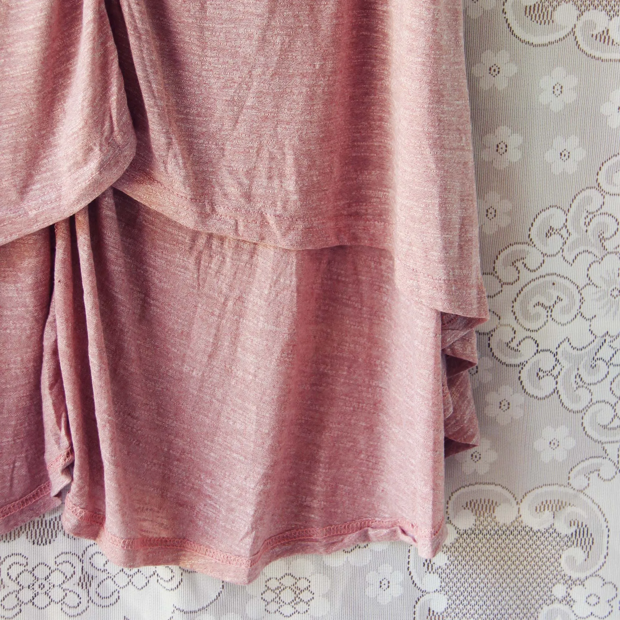 Lola T-Shirt Tunic Dress in Rose