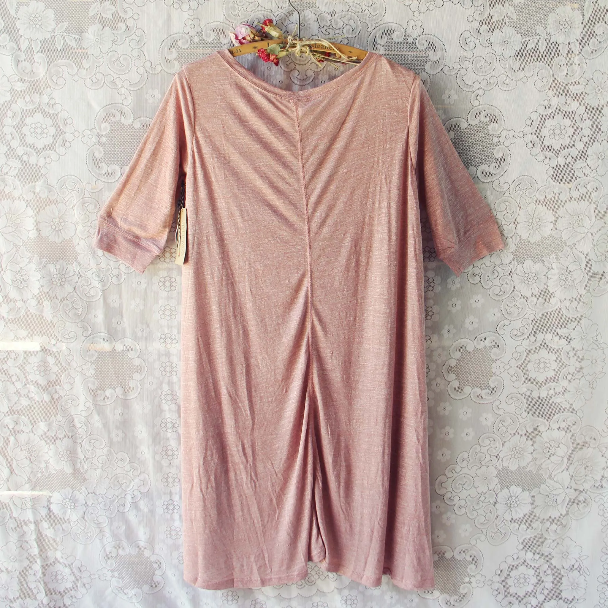 Lola T-Shirt Tunic Dress in Rose