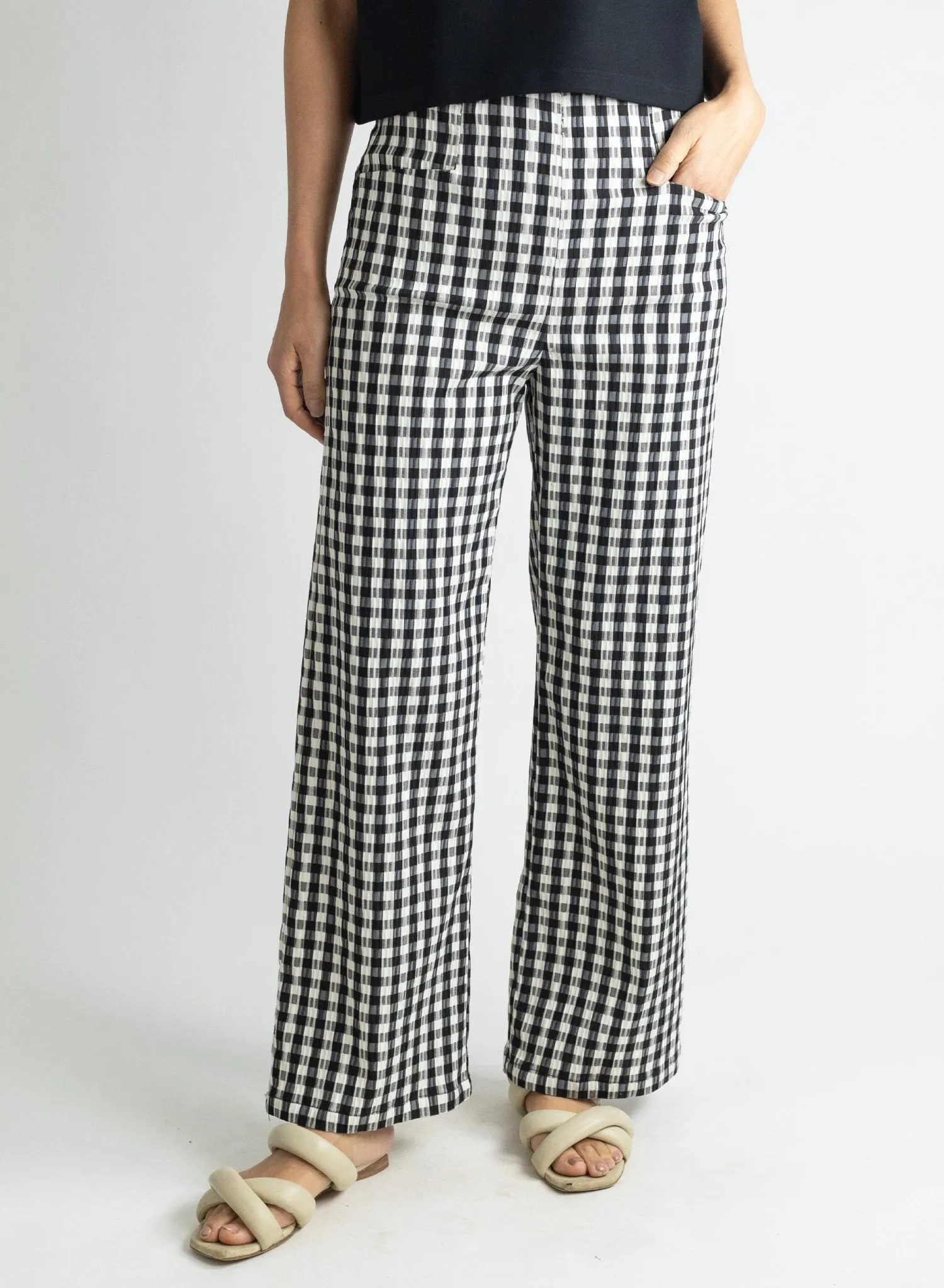 Long Odette Pant - Gingham