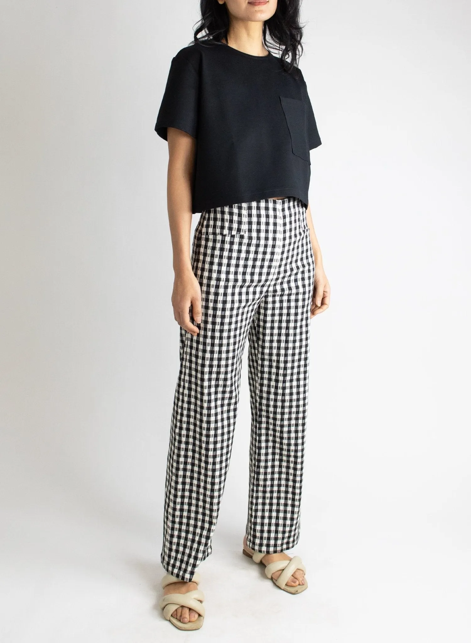 Long Odette Pant - Gingham