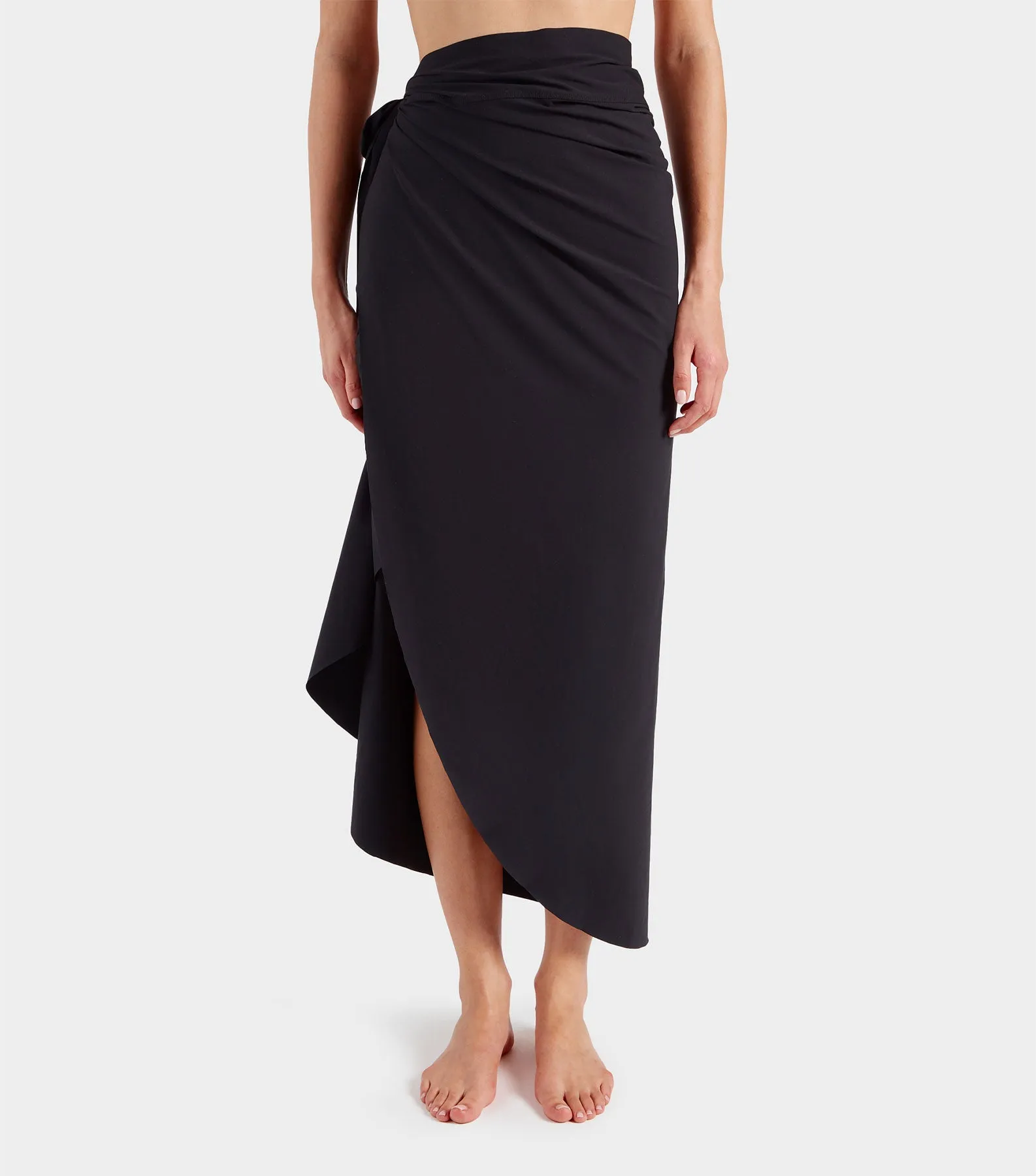 Long UPF 50  Sarong - Black