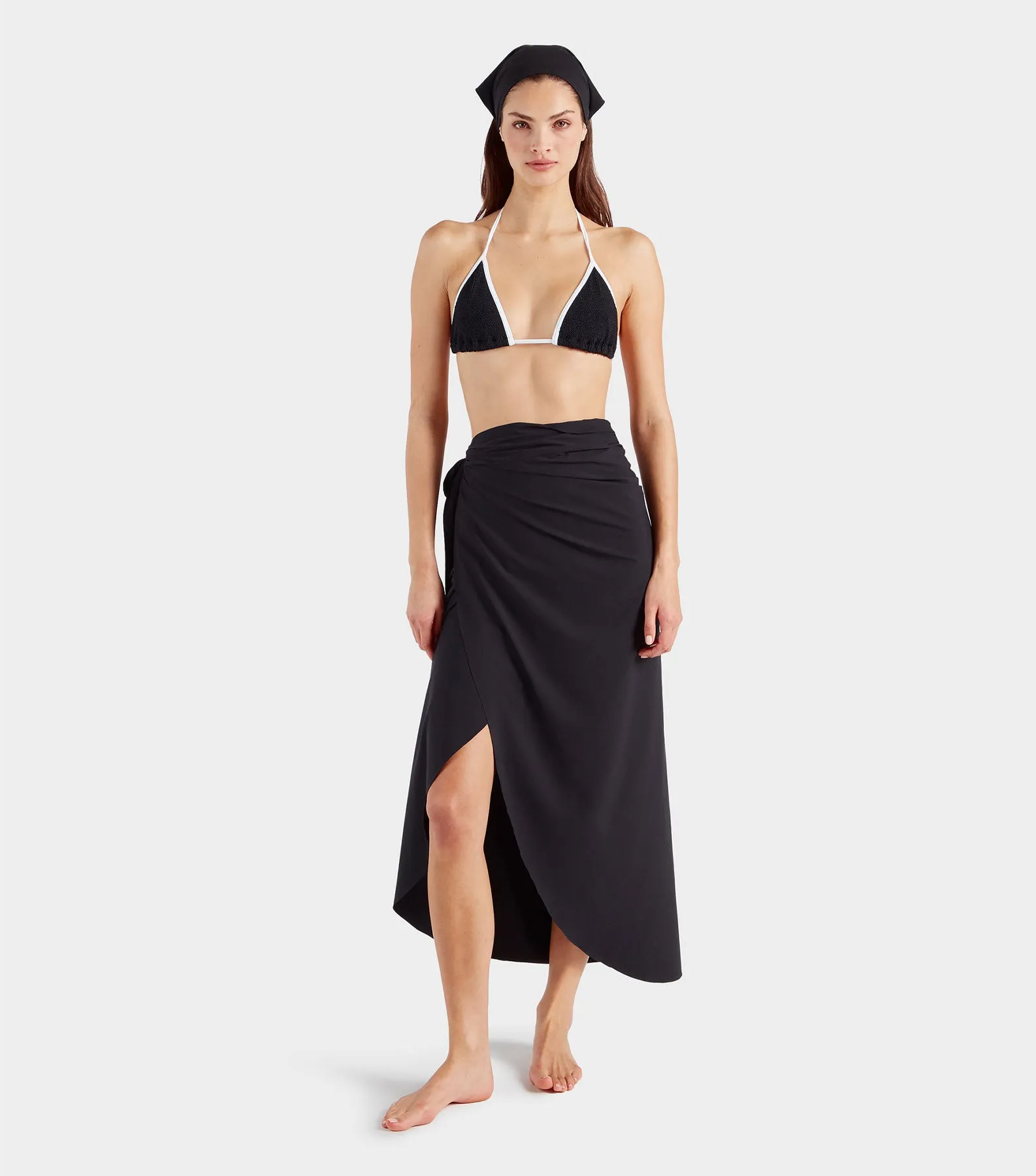 Long UPF 50  Sarong - Black